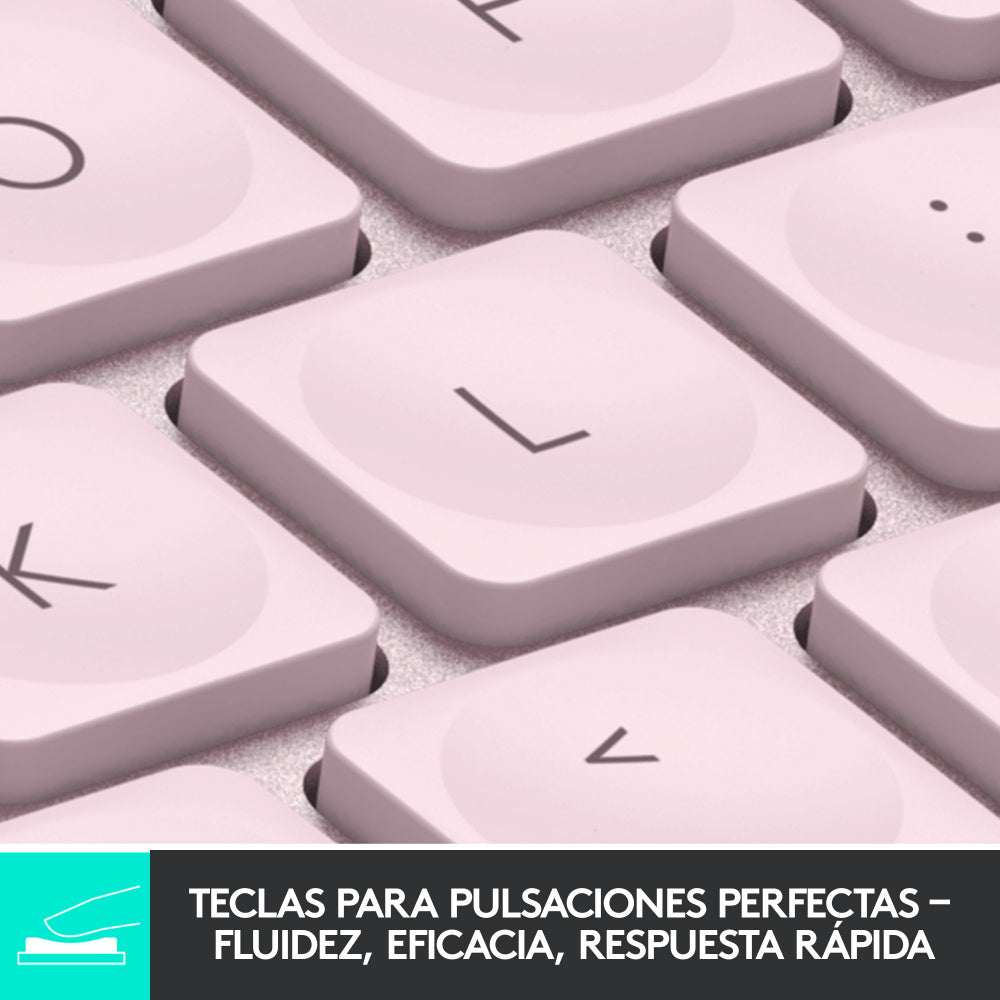 Teclado Logitech Mx Keys Mini Iluminado Bt 10Mt Rose (920-010478)