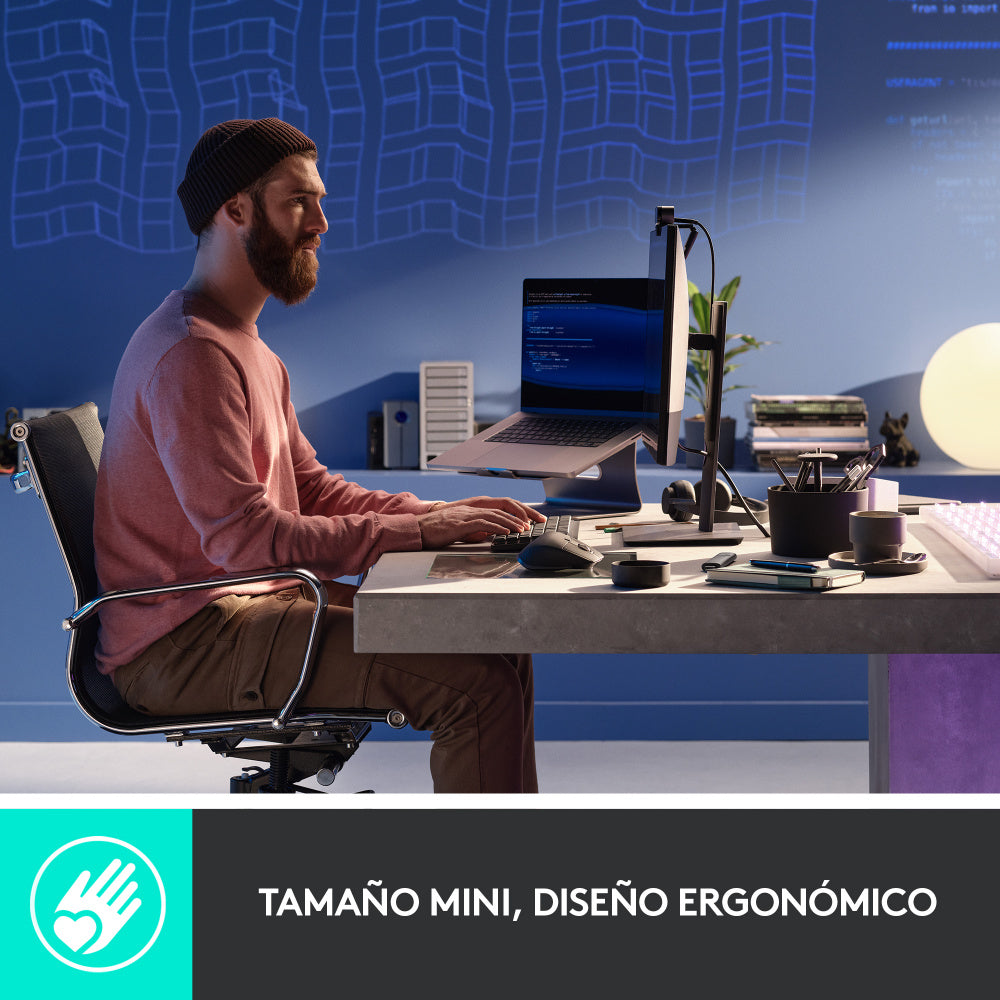 Teclado Logitech Mx Mechanical Mini Bt Usb Bolt Graphite (920-010846)