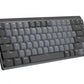 Teclado Logitech Mx Mechanical Mini Bt Usb Bolt Graphite (920-010846)
