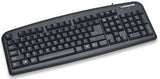 Teclado Manhattan Estandar Usb Negro Cable 1.2M 175708