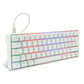Teclado Mecanico Game Factor 60% Rgb Switch Red Usb Tipo C Kbg560-Wh