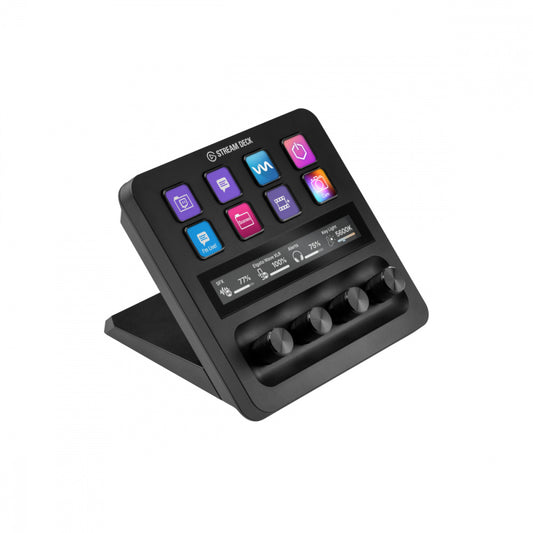 Teclado P/Streaming Elgato (10Gbd9901) Stream Deck +,8 Teclas,Ajuste De Niveles,Pantalla Tactil,Negr