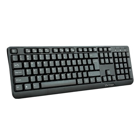 Teclado Vorago Multimedia Kb-102, Alámbrico, Usb, Negro (Español)