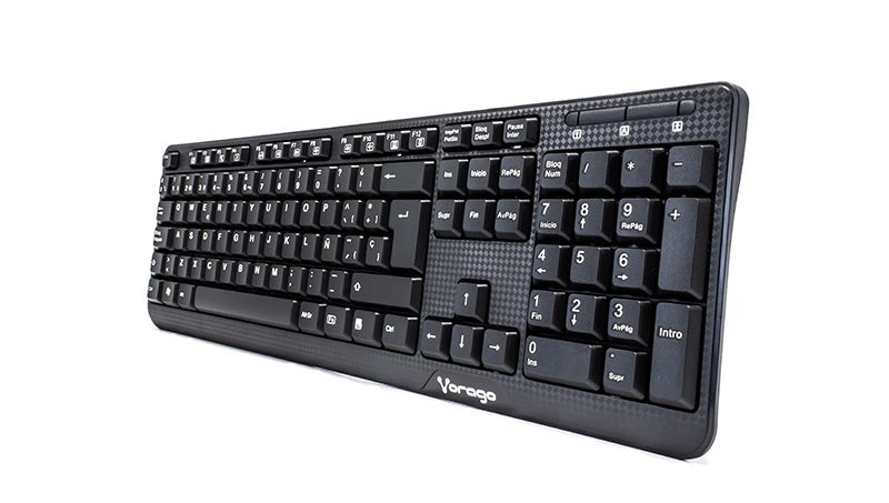 Teclado Vorago Multimedia Kb-102, Alámbrico, Usb, Negro (Español)