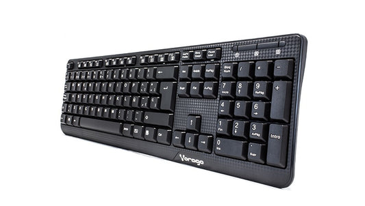 Teclado Vorago Multimedia Kb-102, Alámbrico, Usb, Negro (Español)