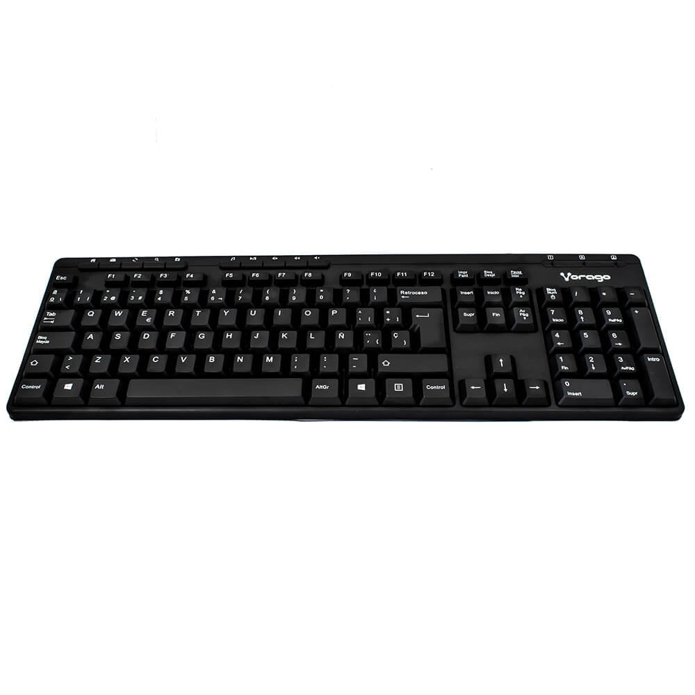 Teclado Vorago Kb-202, Alámbrico, Usb, Negro (Español)
