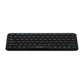 Teclado Vorago Slim Recargable Tipo C, 2 Bt+Wireless Negro Kbw-400