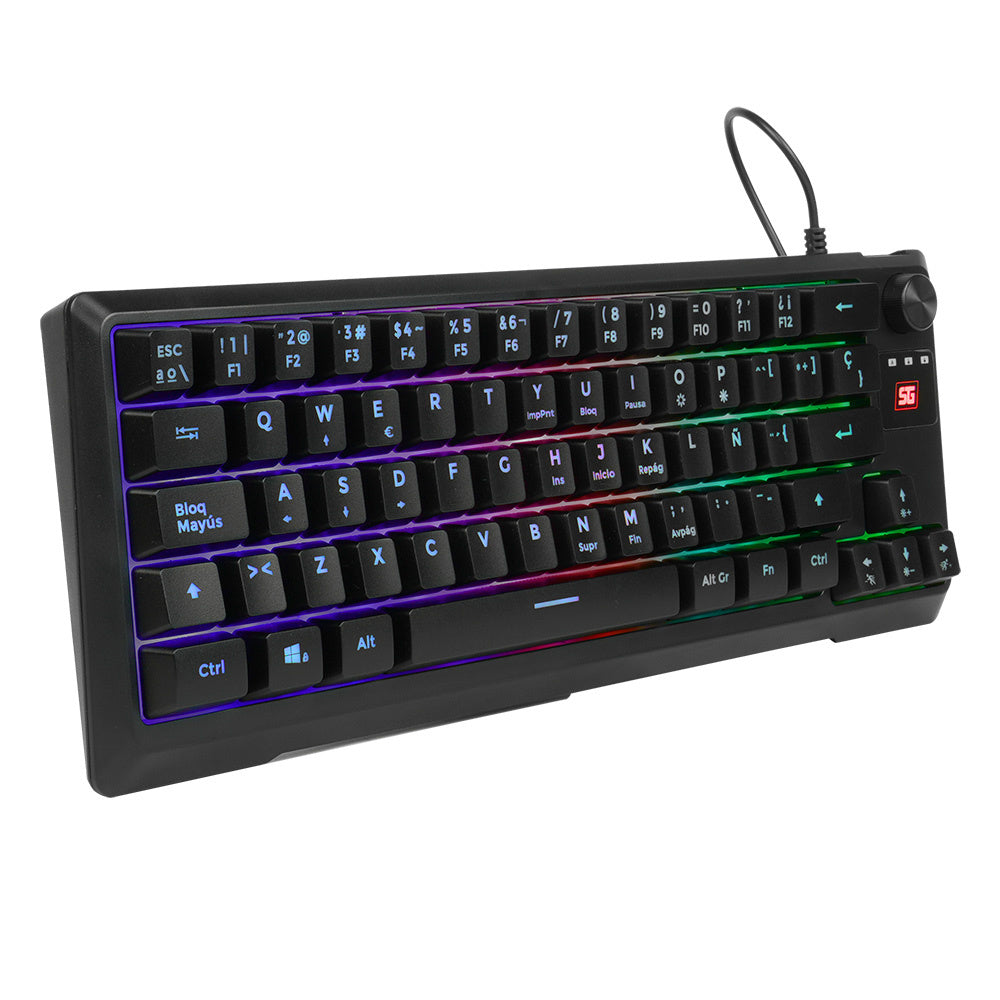 Teclado Vorago Start The Game Tkl Factor 65% Rgb Antighosting Kb-506