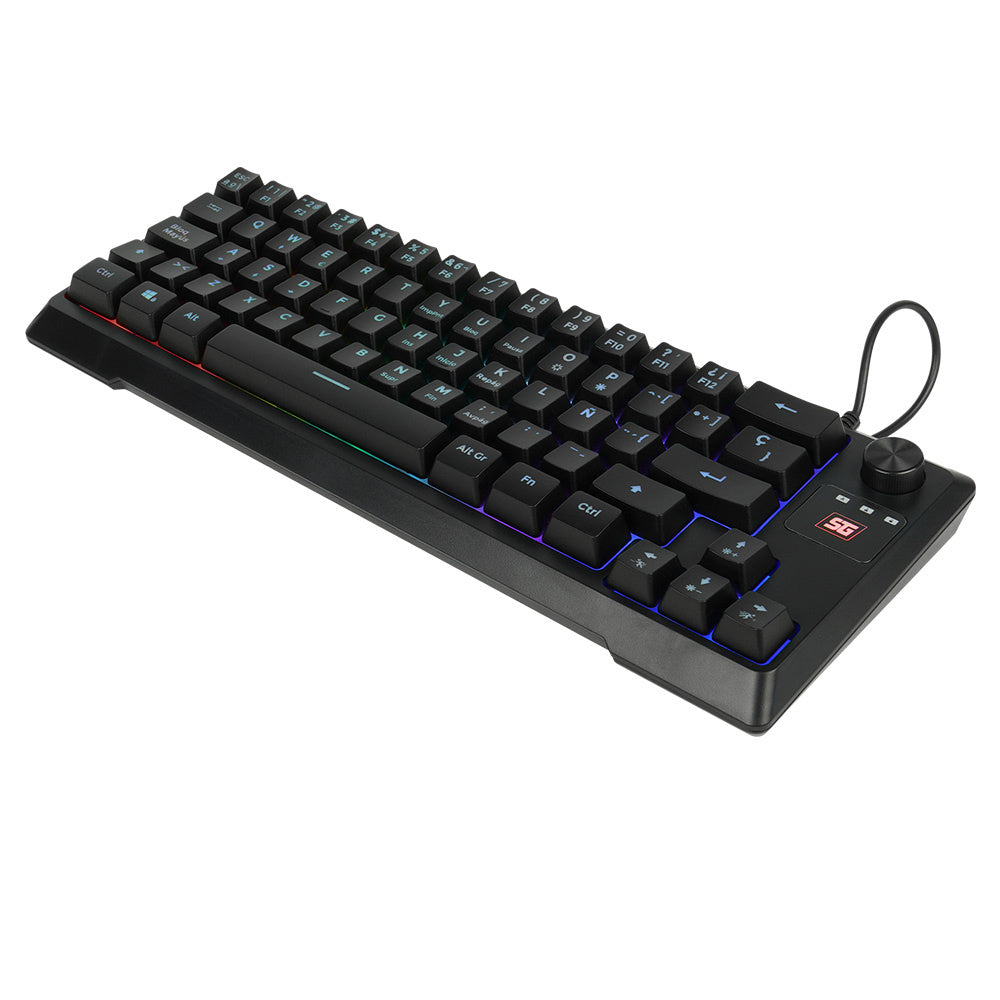 Teclado Vorago Start The Game Tkl Factor 65% Rgb Antighosting Kb-506