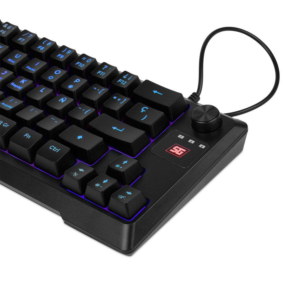 Teclado Vorago Start The Game Tkl Factor 65% Rgb Antighosting Kb-506