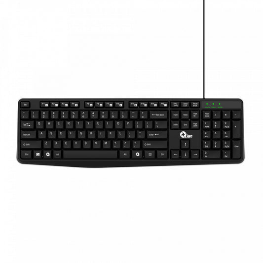 Teclado Y Mouse Alambrico Qian (Qkx-20603) Usb, 106 Teclas
