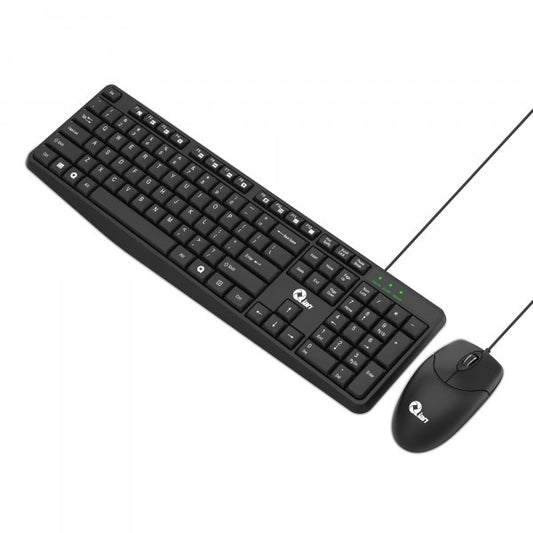 Teclado Y Mouse Alambrico Qian (Qkx-20603) Usb, 106 Teclas