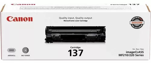 Tóner Canon 137 Negro, 2400 Páginas