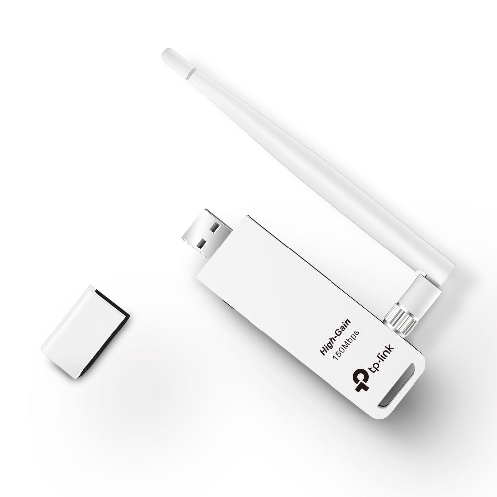 Tp-Link Adaptador De Red Usb Tl-Wn722N, Inalámbrico, 2.4 - 2.4835 Ghz, Con Antena De 4Dbi