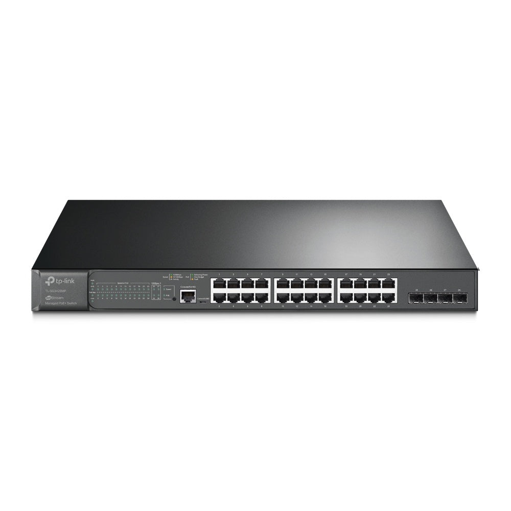 Tp-Link Switch Admi Jetstream 28 Ptos Giga L2 Poe+/24Ptos/Tl-Sg3428Mp