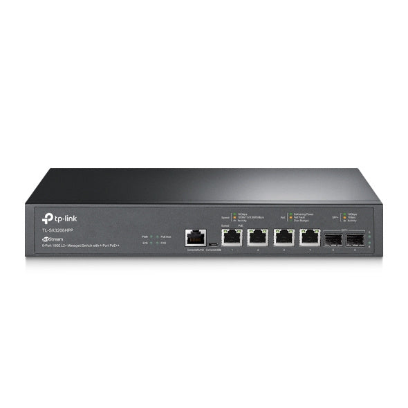 Tp-Link Switch Admin Jetstream 6Ptos 10Ge L2+4Ptos Poe+/Tl-Sx3206Hpp