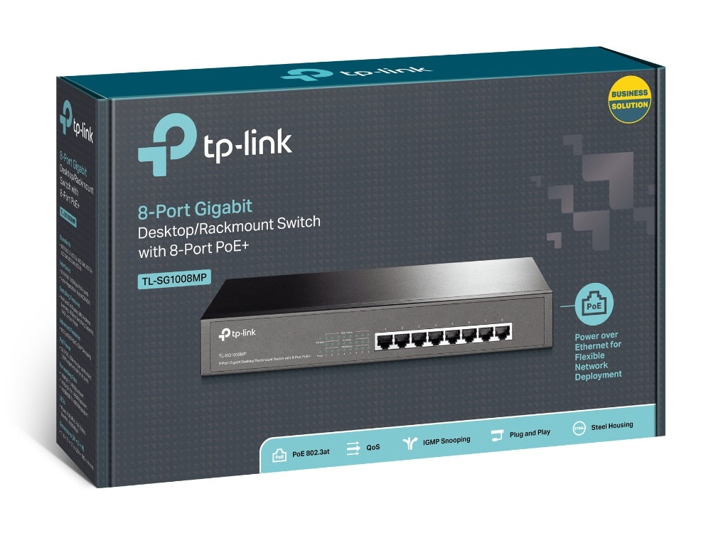 Tp-Link Switch De Escritorio De 8 Puertos 2.5G (Tl-Sg1008Mp)