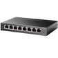 Switch Tp-Link Gigabit Ethernet Tl-Sg108Pe Easy Smart Poe, 8 Puertos 10/100/1000Mbps (4X Poe), 16 Gbit/S - No Administrable
