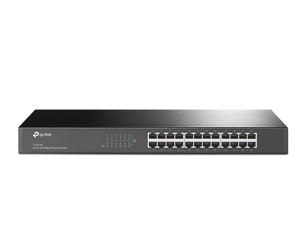 Switch Tp-Link Fast Ethernet Tl-Sf1024, 24 Puertos 10/100Mbps, 4.8Gbit/S, 8000 Entradas – No Administrable