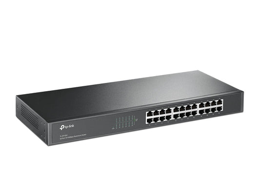 Switch Tp-Link Fast Ethernet Tl-Sf1024, 24 Puertos 10/100Mbps, 4.8Gbit/S, 8000 Entradas – No Administrable