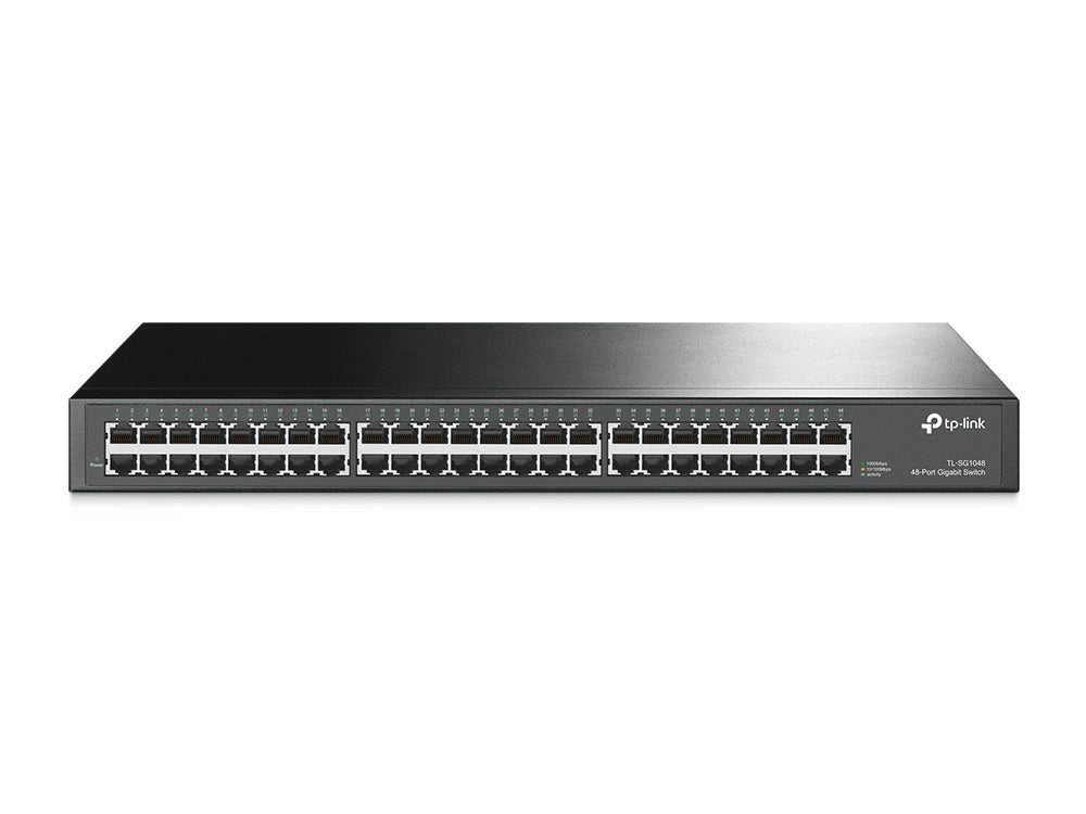 Switch Tp-Link Gigabit Ethernet Tl-Sg1048, 48 Puertos 10/100/1000Mbps, 96 Gbit/S, 16.000 Entradas - No Administrable