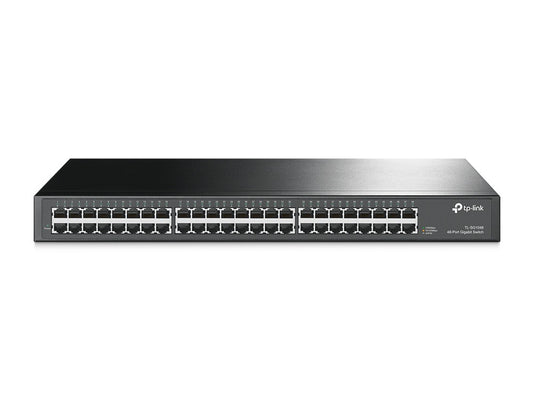 Switch Tp-Link Gigabit Ethernet Tl-Sg1048, 48 Puertos 10/100/1000Mbps, 96 Gbit/S, 16.000 Entradas - No Administrable