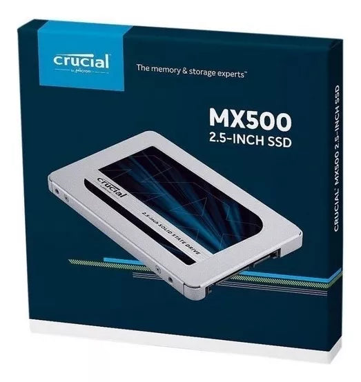 Unidad Ssd 2.5" Crucial 1Tb (Ct1000Mx500Ssd1) Sata3, 7Mm, 3D Nand