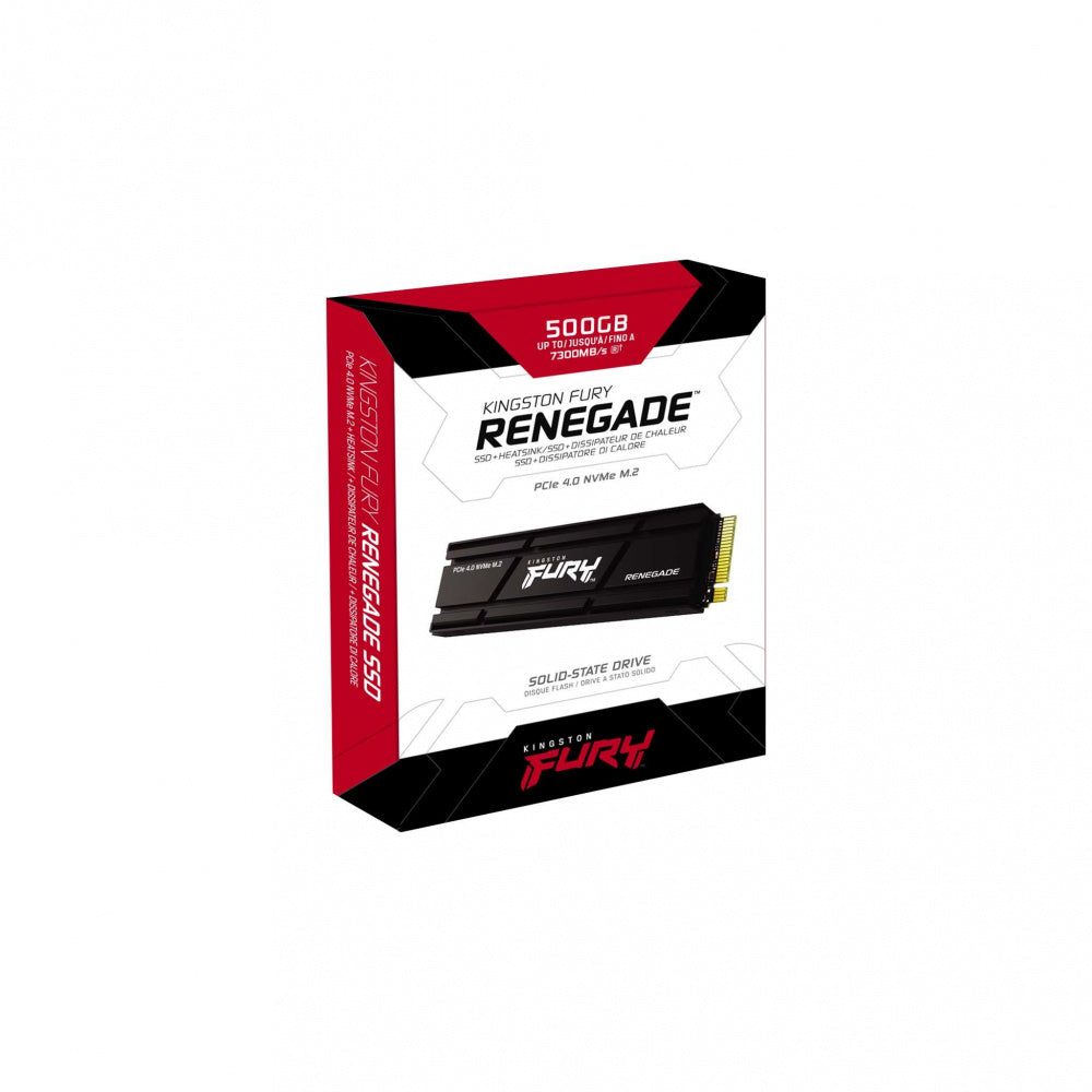 Unidad Ssd Kingston Fury Renegade 500G 4.0 Nvme M.2 2280(Sfyrsk/500G)