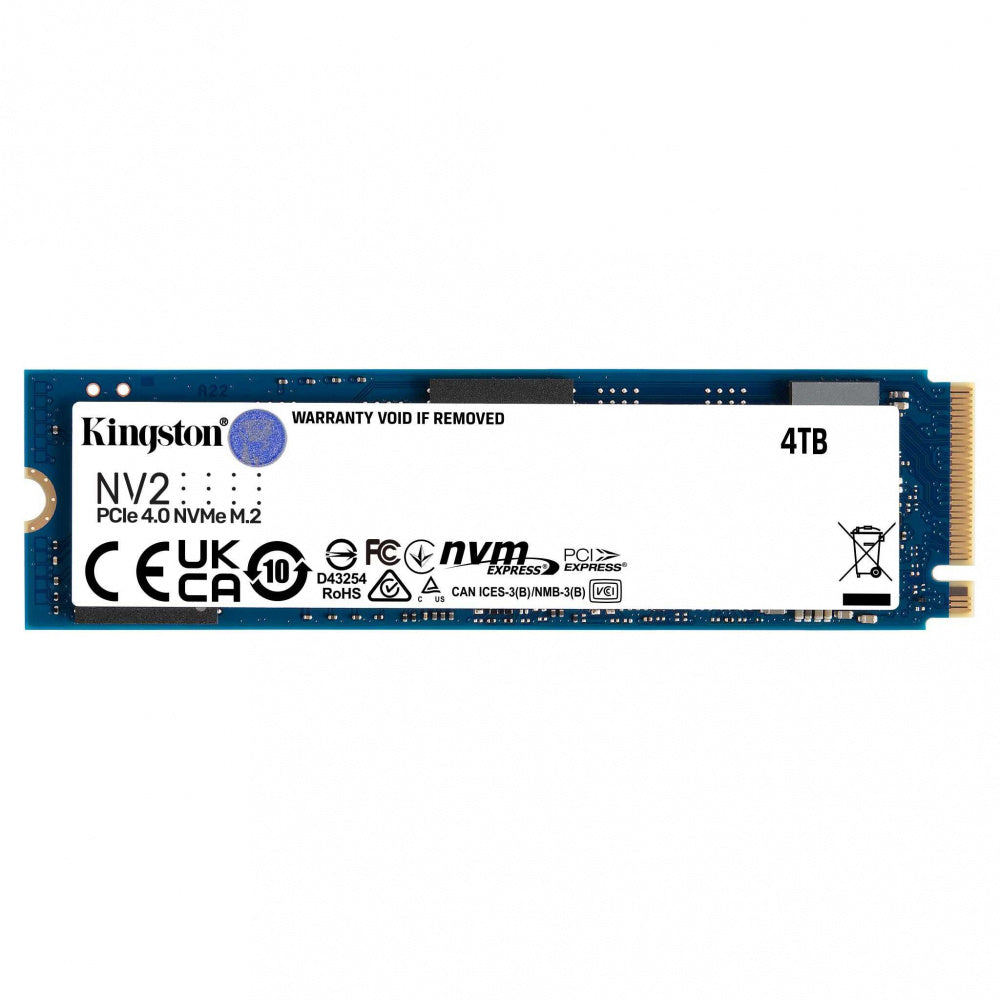 Unidad Ssd Kingston Nv2 4Tb M.2 2280 Nvme 3500Mb/S(Snv2S/4000G)
