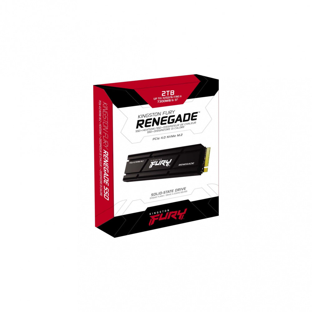 Unidad Ssd M.2 Kingston 2Tb (Sfyrdk/2000G) Nvme, Pci Express  4.0, Fury Renegade, 2280