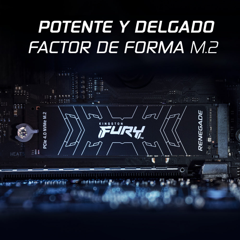 Unidad Ssd M.2 Kingston 4Tb (Sfyrd/4000G) Nvme, Pci Express  4.0, Fury Renegade, 2280