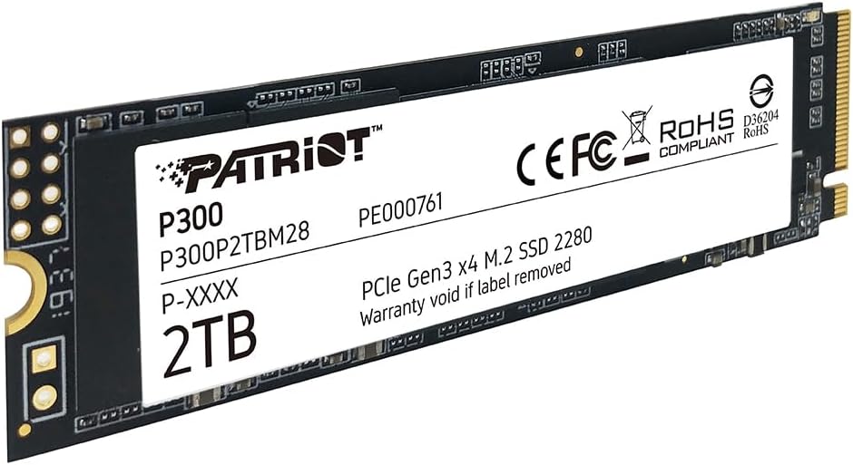 Unidad Ssd M.2 Patriot 512Gb (P300P512Gm28) P300,Pcie 3.0, Nvme, 2280