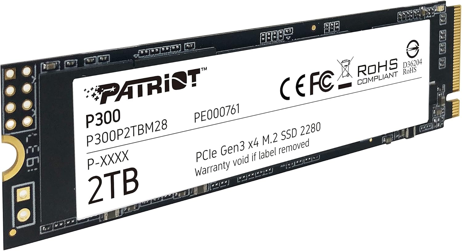 Unidad Ssd M.2 Patriot 512Gb (P300P512Gm28) P300,Pcie 3.0, Nvme, 2280