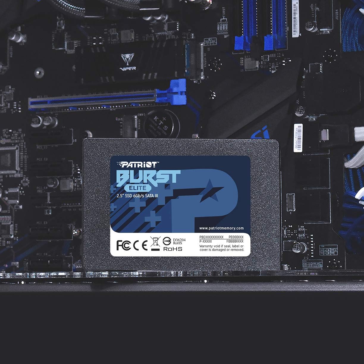 Unidad Ssd Patriot 120Gb (Pbe120Gs25Ssdr) Burst Elite 2.5", Sata3, 7Mm, 3D Nand