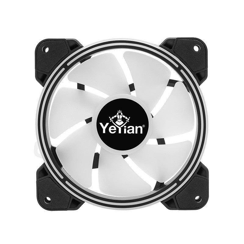 Ventilador Gabinete Yeyian (Ycf-3Kfs-01) Kit De 3 Vent.,Rgb,120Mm,Hidraulicos,6 Pin P/Hub,Ctrl Rem.