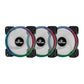 Ventilador Gabinete Yeyian (Ycf-3Kfs-01) Kit De 3 Vent.,Rgb,120Mm,Hidraulicos,6 Pin P/Hub,Ctrl Rem.