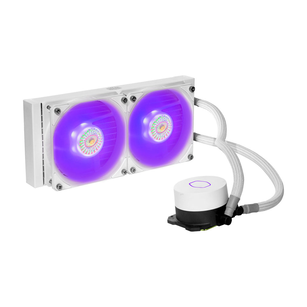 Ventilador P/Cpu Cooler Master (Mlw-D24M-A18Pc-Rw) Masterliquidml240L V2 Rgb Edicion Blanca