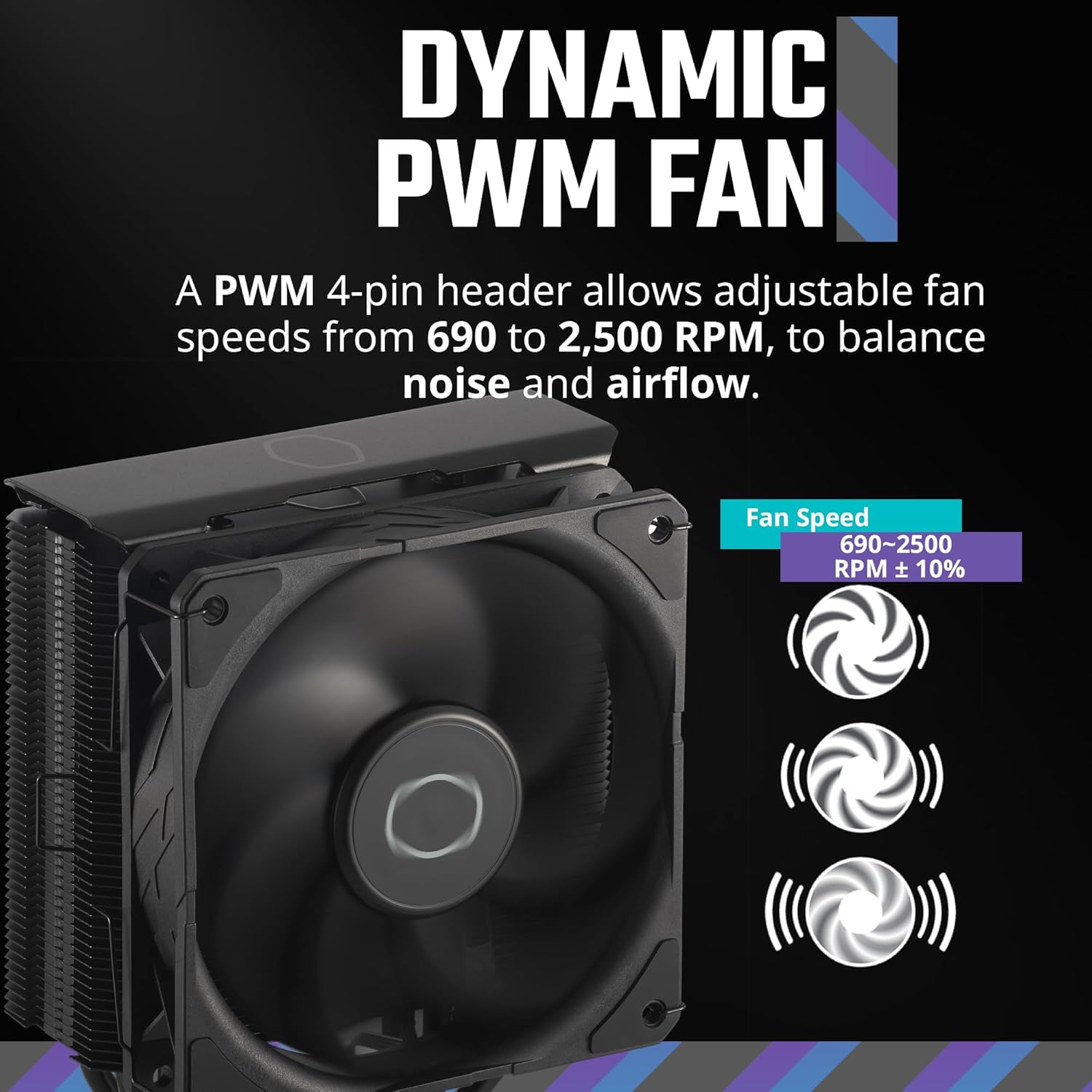 Ventilador P/Cpu Cooler Master (Rr-S4Kk-25Sn-R1) Hyper 212 Blackfan Sf 120 Edge4Pwm Lga1700/Am5