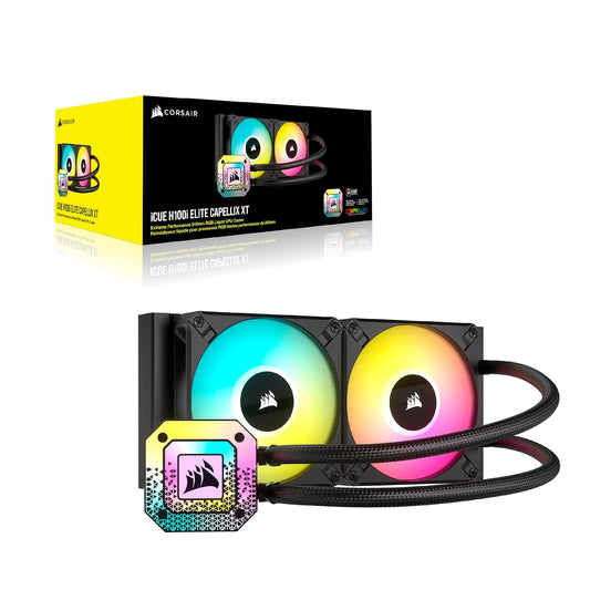 Ventilador P/Cpu Corsair (Cw-9060068-Ww) Hydro Icue H100I Capellix Xt, 240Mm, 2*Fans,Negro