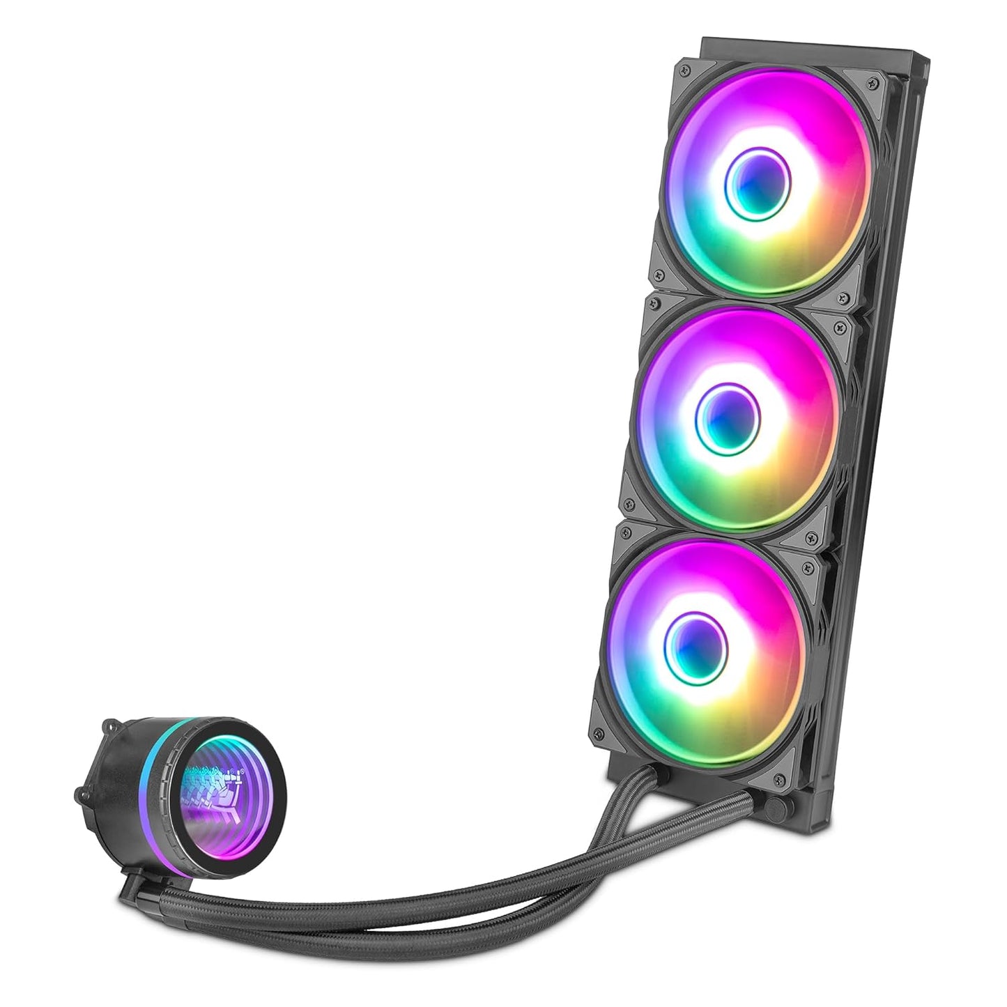 Ventilador P/Cpu Yeyian (Ytt-360Al-01) 360Mm,3*Fan 120Mm,Rgb Bomba Y Vent., Enfriamiento Liquido